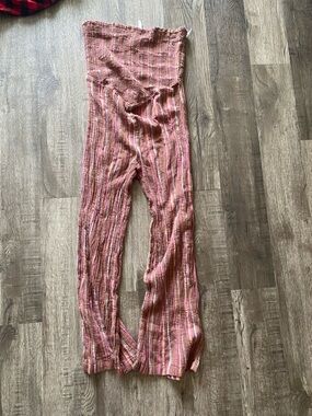 American Eagle Outfitters Girls' Pink Striped Leggings